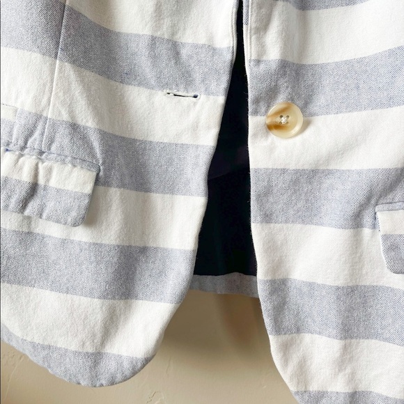 Merona Blue and White Striped Blazer - Picture 8 of 16
